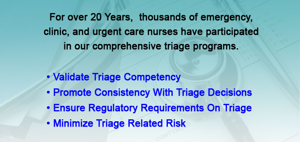 Triage Competency Training Options